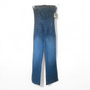 Y2K JLO by Jennifer Lopez Denim Strapless Jumpsuit ♥️